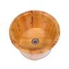 Solid Cedar Wood Pedicure Foot Bath Tub, 35 cm view 1