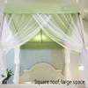Bed Canopy Mosquito Net with Metal Support, Decorative Bed Curtain for Single and Double Beds (Blue-2, 150 x 200 cm/59 x 79 in; Pink, 200 x 220 cm/79 x 87 in) view 2