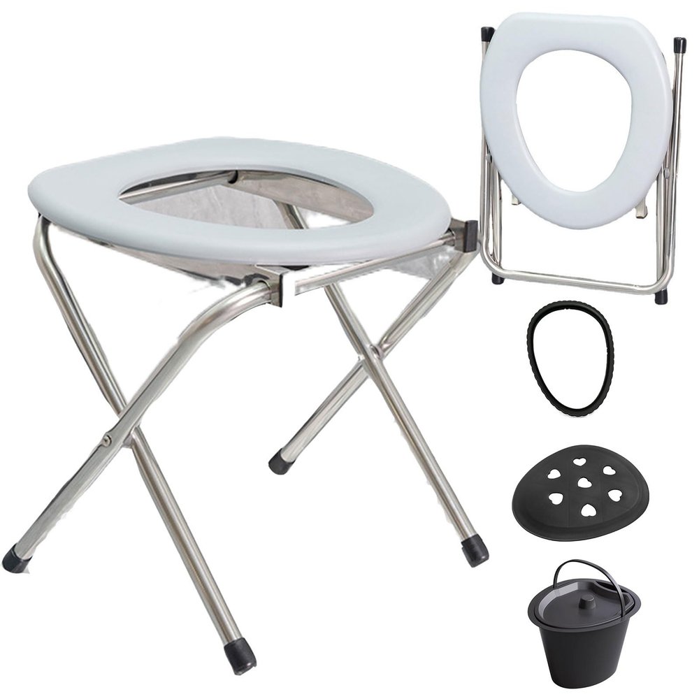 Mobile Multifunctional Toilet Chair for Over the Toilet