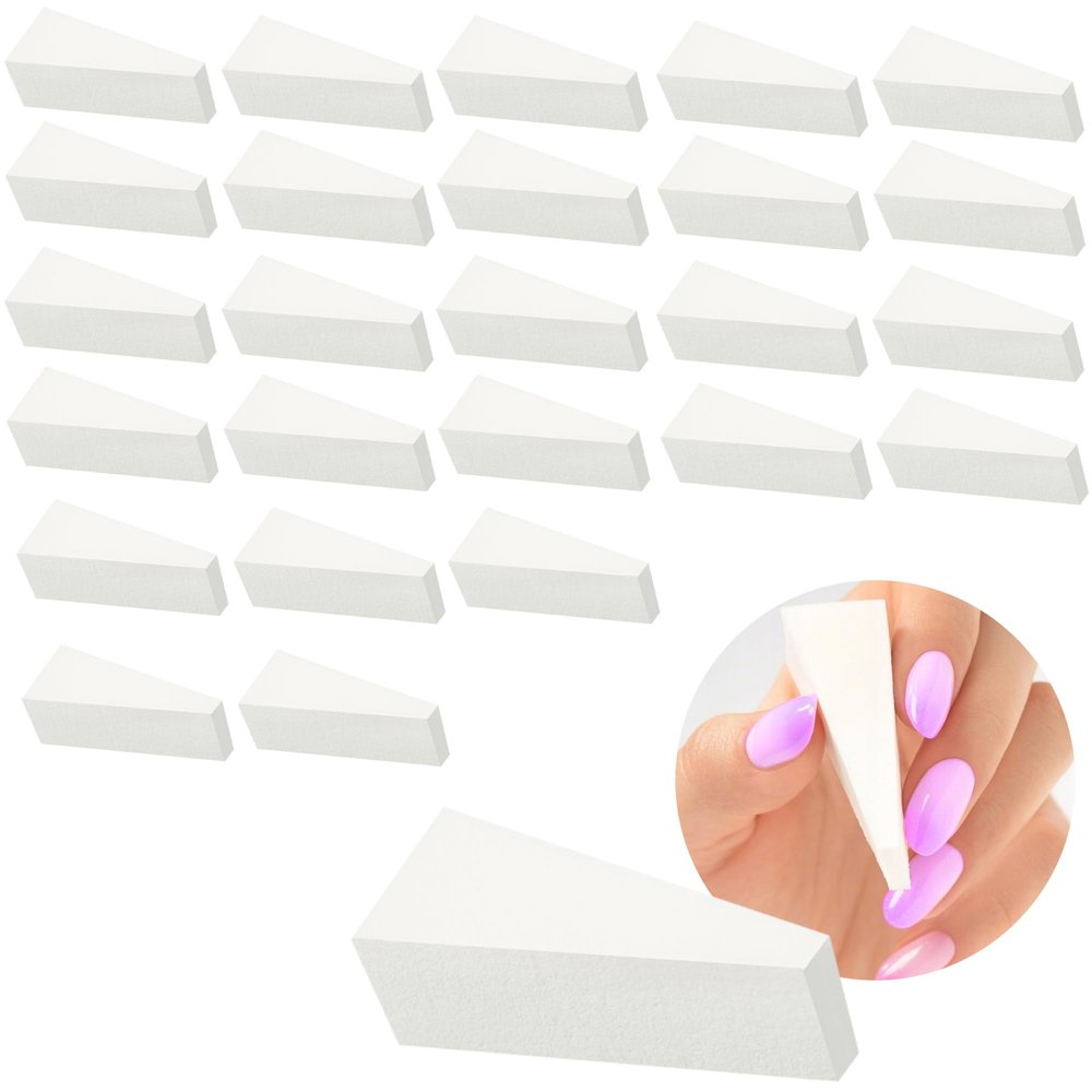 25-Piece Nail Sponge Set | Soft Sponges | Manicure & Makeup Applicators