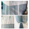 Luxury Decorative 4-Poster Bed Canopy with Breathable Mosquito Net view 3