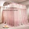 Luxury Decorative 4-Poster Bed Canopy with Breathable Mosquito Net view 4