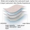CSGTUO Reusable Incontinence Underwear for Women, 4-Layer Breathable Leakproof High-Waisted Panties, L, Black view 3