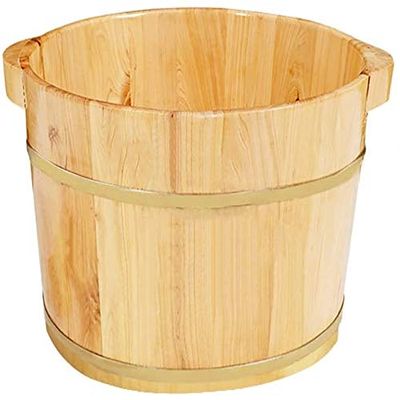 ASerZenith Solid Wood Foot Bath Basin