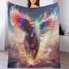 PAZZK Elephant Soft Flannel Fleece Blanket for Children and Adults, Four-Season Throw for Bed or Couch, 130 x 180 cm view 1