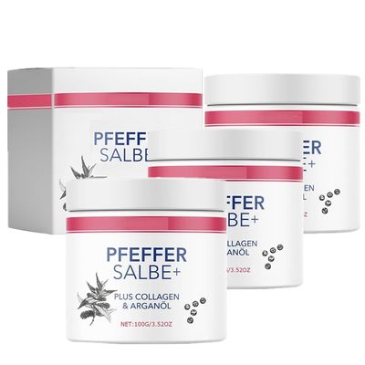 Pepper Balm Plus, 100 ml Tanning Balm with Collagen & Argan Oil (3-Pack)