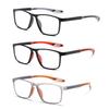 Viseng 3-Pack Reading Glasses, Sporty Rectangular Design, Large Frame, Blue-Light Filtering, 1.0 view 1