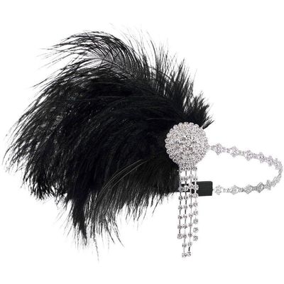 Lipfer Gatsby Black Crystal Headband