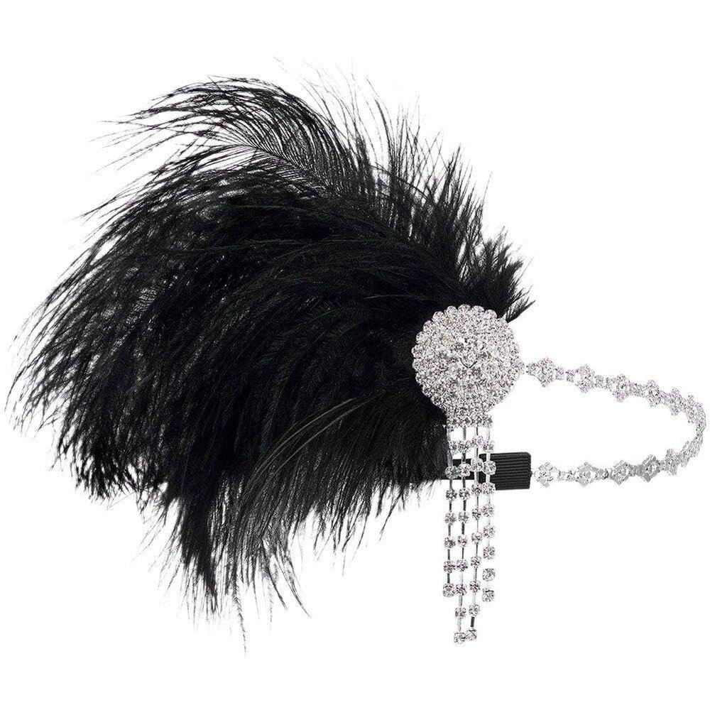 Lipfer Gatsby Black Crystal Headband