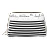 Leather Cosmetic Bag with Cute Farm Dog Print, Travel Organizer, One Size view 1