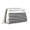 Leather Cosmetic Bag with Cute Farm Dog Print, Travel Organizer, One Size view 2