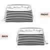 Leather Cosmetic Bag with Cute Farm Dog Print, Travel Organizer, One Size view 3