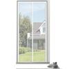 Thickened Pet Screen Door with Zipper, White, 100 x 220 cm view 1