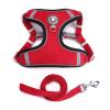 HANGSU Cat Harness Set with Leash for Controlled Freedom – Soft, Comfortable, Adjustable and Durable (Red) view 1