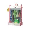 Solid Wood Coat Rack, Kids’ Room, Floor-Standing Clothes Rack, Multifunctional Storage Shelf with Hooks, B, 104 × 30 × 40 cm, Made in China view 1