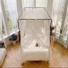French Canopy Bed Curtains with Mounting Brackets for King, Queen, Full, and Twin Beds (Style 3) view 2