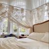 French Canopy Bed Curtains with Mounting Brackets for King, Queen, Full, and Twin Beds (Style 3) view 3