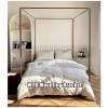 French Canopy Bed Curtains with Mounting Brackets for King, Queen, Full, and Twin Beds (Style 3) view 4