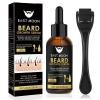 Beard Growth Kit with Beard Roller and Serum view 1