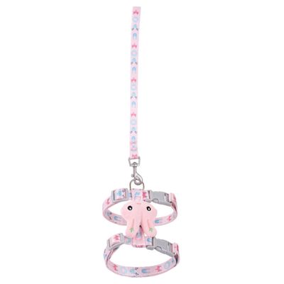 BESPORTBLE Adjustable Cat Harness Set with Breathable Fabric and Rabbit Pattern
