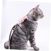 BESPORTBLE Adjustable Cat Harness Set with Breathable Fabric and Rabbit Pattern view 3
