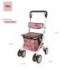 Rollator Walker with Seat - Height-Adjustable, Lightweight & Foldable for Seniors - Padded Seat, Carry Basket, Locking Brakes view 2