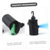 Portable Black Oxford Cloth Dog Waste Bag Dispenser Pouch view 2