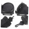 Portable Black Oxford Cloth Dog Waste Bag Dispenser Pouch view 3