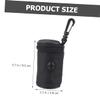 Portable Black Oxford Cloth Dog Waste Bag Dispenser Pouch view 4