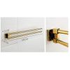 Gold Brass Tower Bar Wall-Mounted Towel Holder view 3