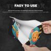 Cute Cartoon Planet-Print Tissue Box Cover, Stylish PVC Leather Tissue Holder for Home, Hotel, Car, and Office view 3