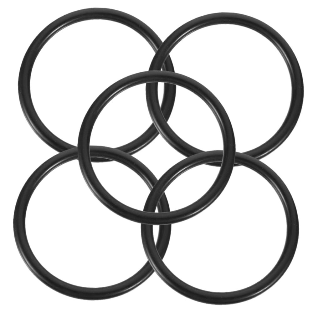 Singing Bowl Rubber Rings, 5 Pieces, Black