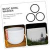 Singing Bowl Rubber Rings, 5 Pieces, Black view 2