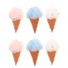 6 Ice Cream-Shaped PE Shower Sponges view 1