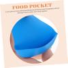 Reusable Silicone Bib for Adults, Blue view 3
