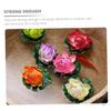 VILLFUL 4-Piece Artificial Lotus Flowers, Light Pink view 3