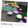 VILLFUL 4-Piece Artificial Lotus Flowers, Light Pink view 4