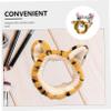 2-Pack Tiger Plush Headbands, Elastic and Wide view 3