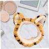 2-Pack Tiger Plush Headbands, Elastic and Wide view 4
