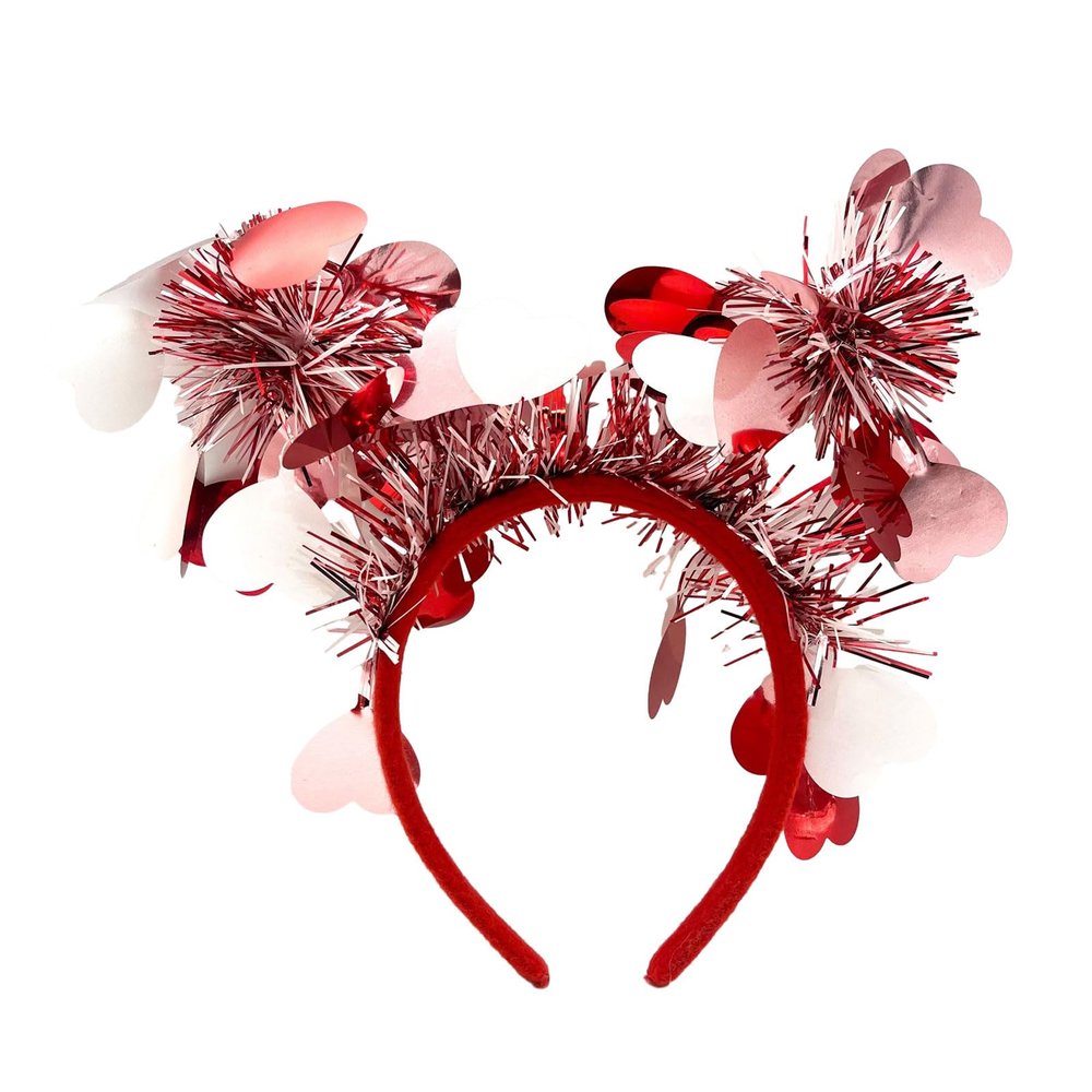 Heart-Shaped Sequin Valentine's Day Headband
