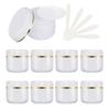 ZEOABSY 12-Pack 30 mL White Cosmetic Jars with Gold Rim view 1