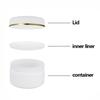 ZEOABSY 12-Pack 30 mL White Cosmetic Jars with Gold Rim view 3