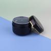 ZEOABSY 6-Pack 150 g Black Empty Cosmetic Jars with Gold Rim, 150 ml Plastic Cream Containers view 3