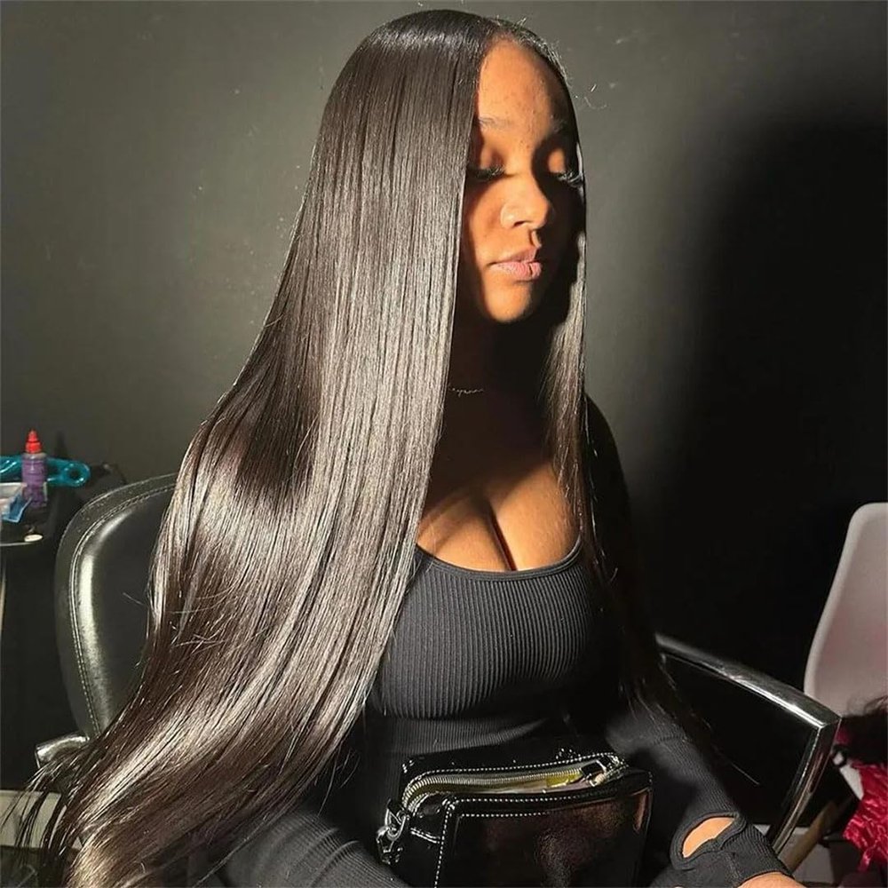 34-Inch 13x4 Straight HD Lace Frontal Human Hair Wig, 13x6 Lace Front, 4x4/5x5 Closure and 360 Lace Wigs
