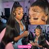 34-Inch 13x4 Straight HD Lace Frontal Human Hair Wig, 13x6 Lace Front, 4x4/5x5 Closure and 360 Lace Wigs view 3