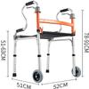 Folding Rolling Walker with Seat, Height-Adjustable – Safehappy view 4