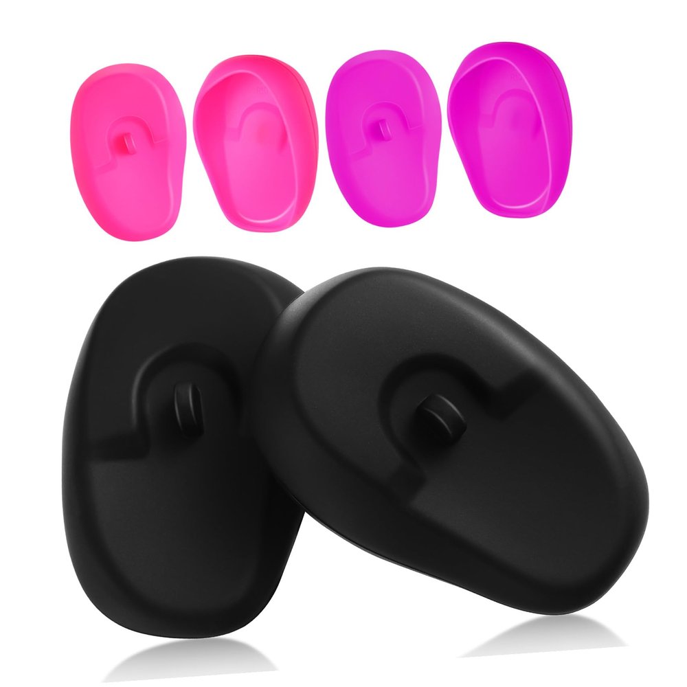 DEARMAMY 3-Pair Silicone Salon Ear Covers
