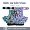 wegreeco Female Dog Diapers (3-Pack), Highly Absorbent Washable Dog Diapers for Heat, Incontinence or Excited Urination (Colorful Leopard, XL) view 3
