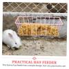 Iron Hay Rack Holder for Rabbits and Hares, Pink view 3