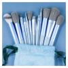 SBTRKT 8/13-Piece Makeup Brush Set, Fluffy Soft, Beauty, Makeup, Eyeshadow, Foundation, Highlighting Brushes for Women, Mixed Makeup Brush Tools (Color: 13pcs Blue) view 2